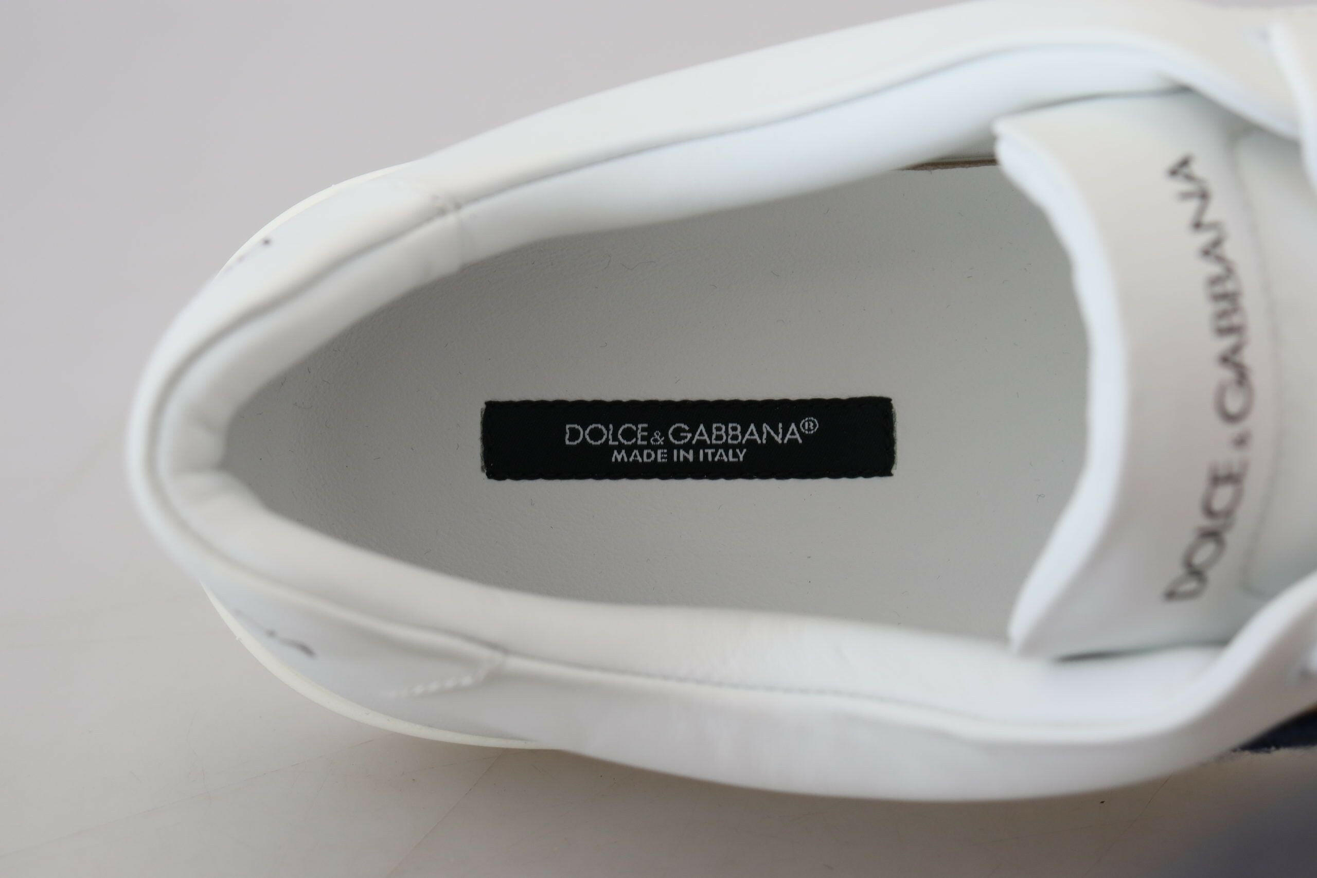 Dolce & Gabbana White Leather DG Logo Casual Sneakers Shoes -   -  Dolce & Gabbana. Dolce & Gabbana White Leather DG Logo Casual Sneakers Shoes -   -  Dolce & Gabbana.