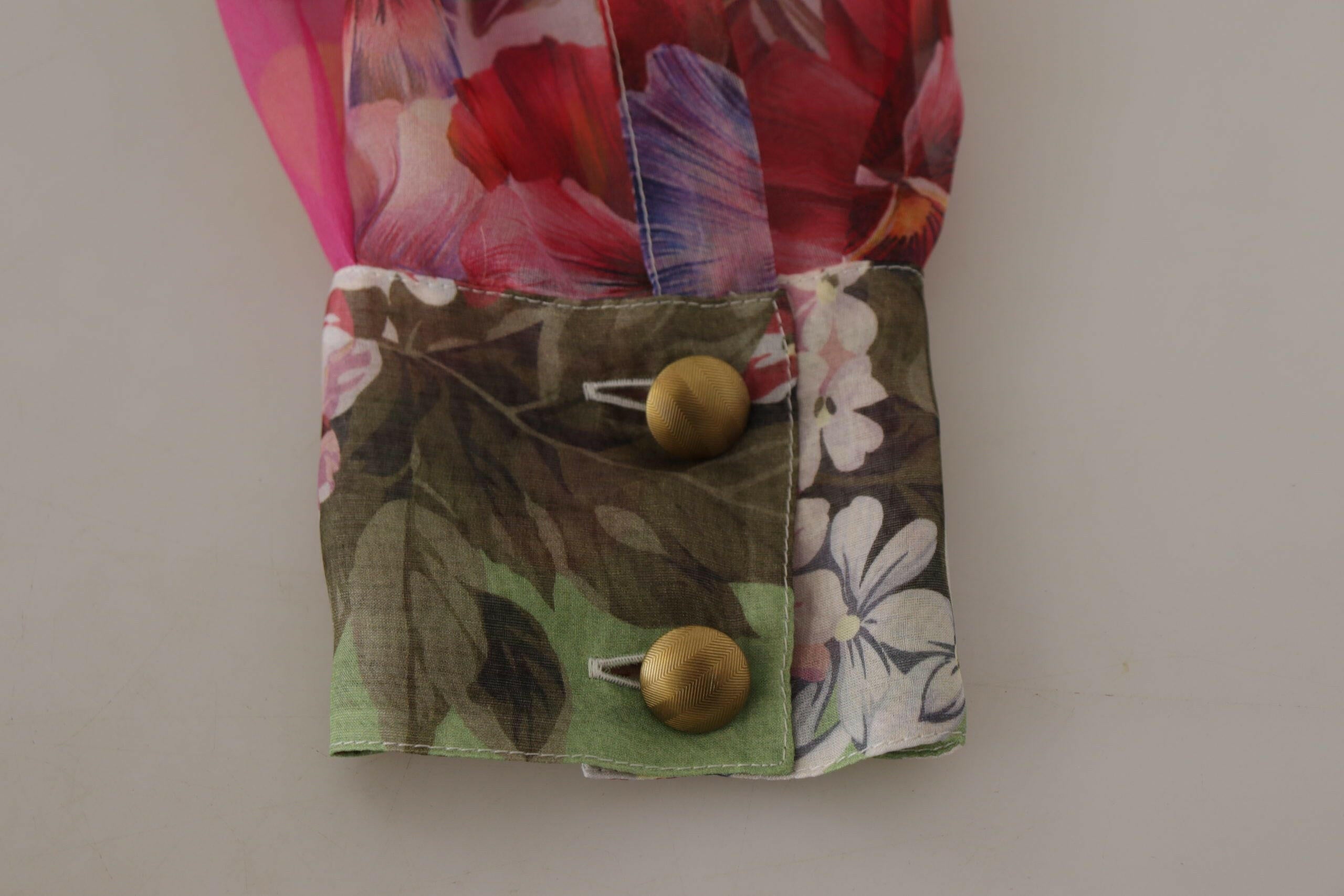 Dolce & Gabbana Multicolor Ascot Collar Patchwork Blouse Top -   -  Dolce & Gabbana. Dolce & Gabbana Multicolor Ascot Collar Patchwork Blouse Top -   -  Dolce & Gabbana.