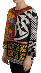 Dolce & Gabbana Multicolor Printed Baroque Loose Long Sleeve -   -  Dolce & Gabbana.