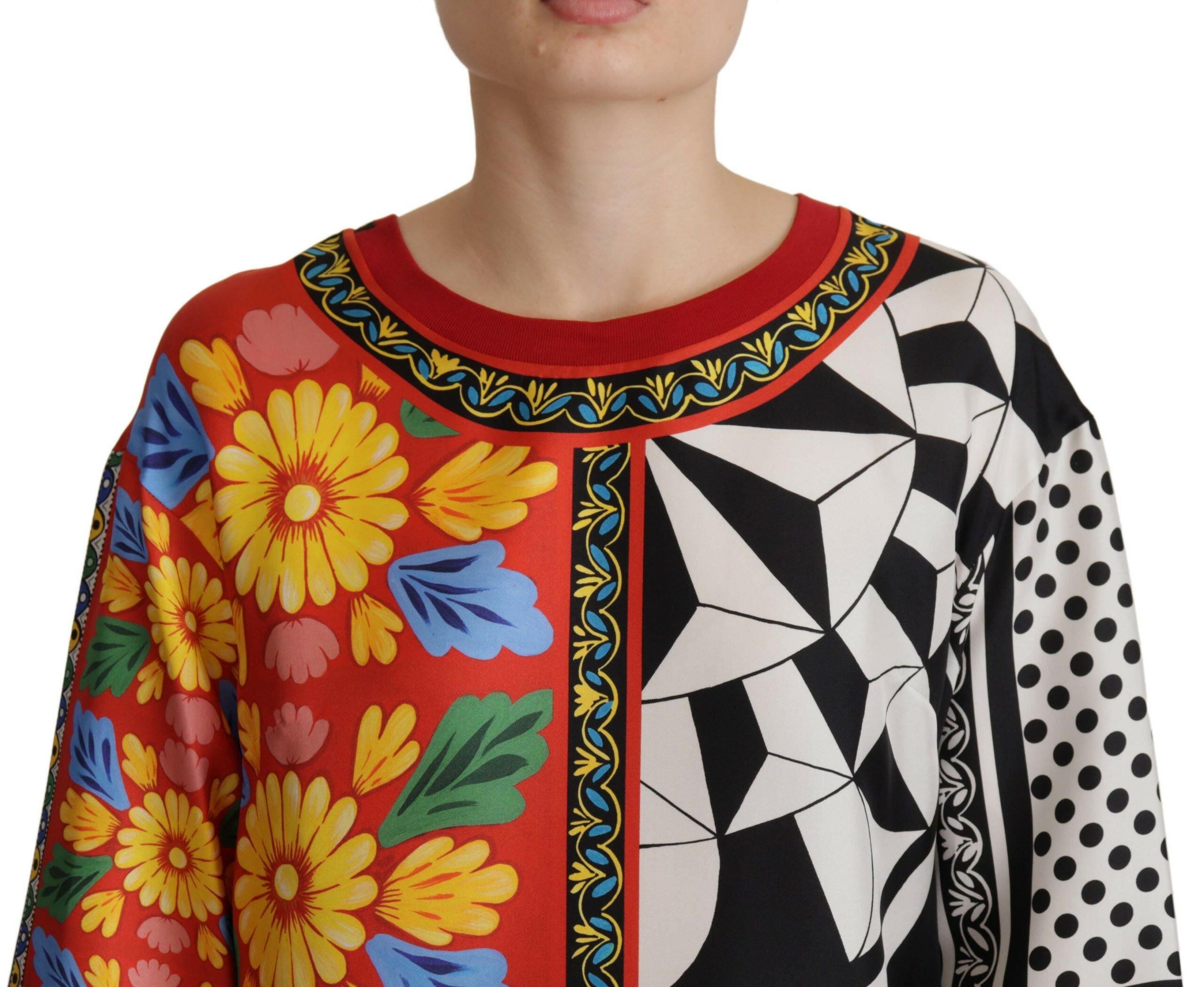 Dolce & Gabbana Multicolor Printed Baroque Loose Long Sleeve -   -  Dolce & Gabbana. Dolce & Gabbana Multicolor Printed Baroque Loose Long Sleeve -   -  Dolce & Gabbana.