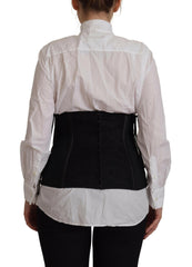 Dolce & Gabbana Black Corset Belt Stretch Waist Strap Top -   -  Dolce & Gabbana.