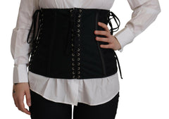 Dolce & Gabbana Black Corset Belt Stretch Waist Strap Top -   -  Dolce & Gabbana.