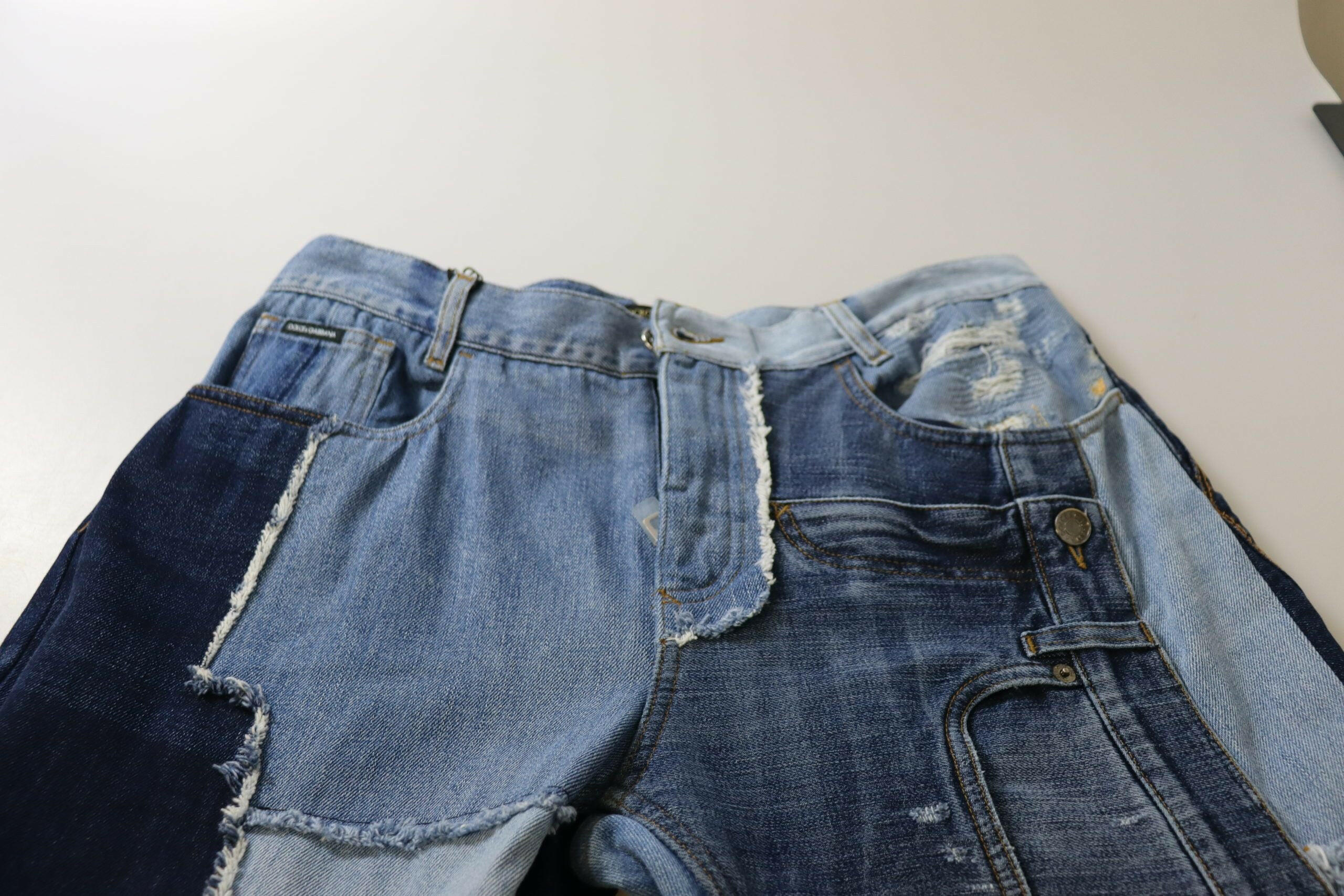 Dolce & Gabbana Multicolor Patchwork High Waist Denim Jeans -   -  Dolce & Gabbana. Dolce & Gabbana Multicolor Patchwork High Waist Denim Jeans -   -  Dolce & Gabbana.