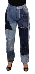 Dolce & Gabbana Multicolor Patchwork High Waist Denim Jeans -   -  Dolce & Gabbana.
