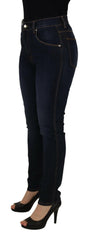 Dolce & Gabbana Blue Cotton High Waist Skinny Denim Jeans -   -  Dolce & Gabbana.