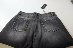 Dolce & Gabbana Black Washed Tattered High Waist Denim Jeans -   -  Dolce & Gabbana.