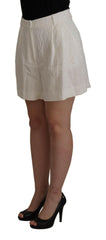 Dolce & Gabbana White High Waist Culotte Cotton Shorts -   -  Dolce & Gabbana.