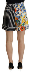 Dolce & Gabbana Multicolor Stripes Majolica Bermuda Shorts -   -  Dolce & Gabbana.
