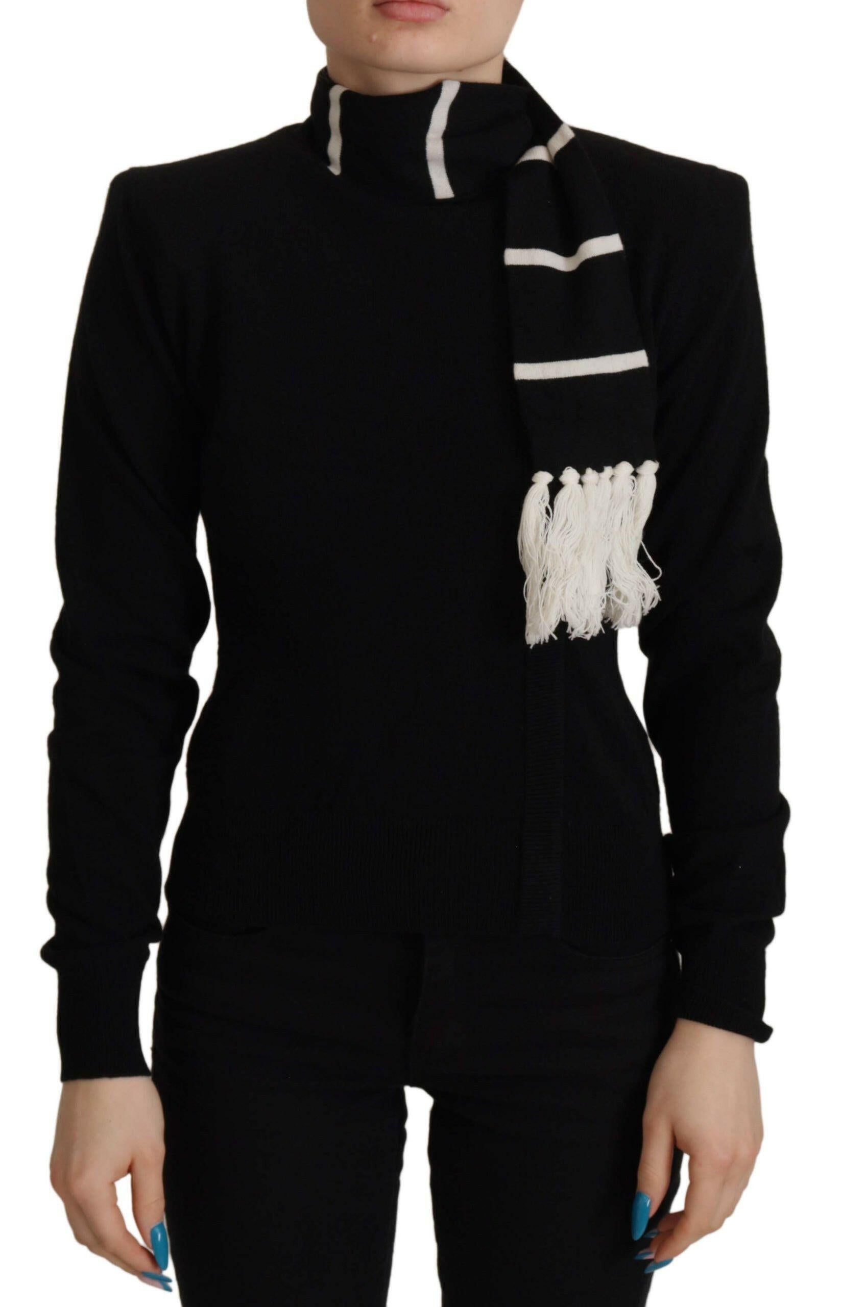 Dolce & Gabbana Black Cashmere Turtleneck Pullover Sweater -   -  Dolce & Gabbana.