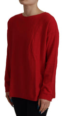 Dolce & Gabbana Red Wool Knit Round Neck Pullover Sweater -   -  Dolce & Gabbana.
