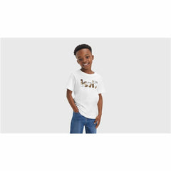 T-shirt Levi's Camo Poster Logo Bright White -  Clothing, Boys -  Levi's.