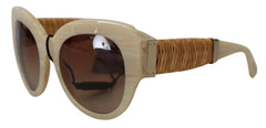 Dolce & Gabbana Beige Acetate Full Rim Brown Lense DG4294 Sunglasses -  Jewellery, Women -  Dolce & Gabbana.