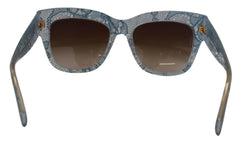 Dolce & Gabbana Blue Lace Acetate Rectangle DG4231 Shades Sunglasses -  Jewellery, Women -  Dolce & Gabbana.