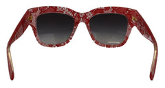 Dolce & Gabbana Red Lace Acetate Rectangle Shades DG4231Sunglasses -  Jewellery, Women -  Dolce & Gabbana.