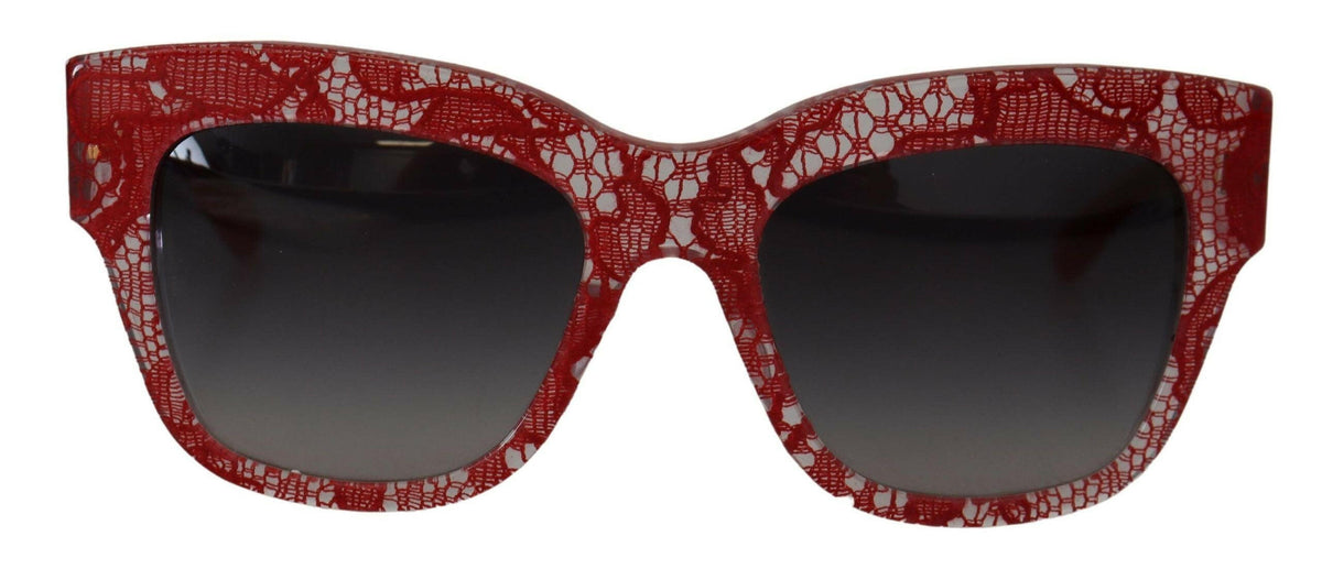 Dolce & Gabbana Red Lace Acetate Rectangle Shades DG4231Sunglasses -  Jewellery, Women -  Dolce & Gabbana.