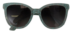 Dolce & Gabbana Blue Lace Acetate Crystal Round DG4190 Sunglasses -  Jewellery, Women -  Dolce & Gabbana.