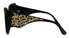 Dolce & Gabbana Black Gold Sequin Butterfly Polarized DG4326 Sunglasses -  Jewellery, Women -  Dolce & Gabbana.