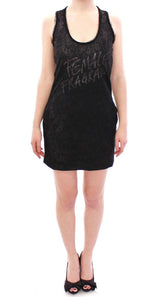 Ermanno Scervino Black Lace Lined Stretch Mini Dress -   -  Ermanno Scervino.