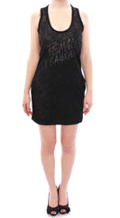 Ermanno Scervino Black Lace Lined Stretch Mini Dress -   -  Ermanno Scervino.