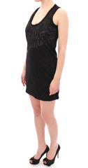 Ermanno Scervino Black Lace Lined Stretch Mini Dress -   -  Ermanno Scervino.
