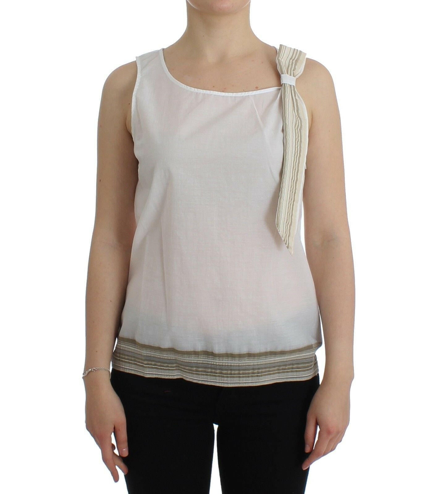 Ermanno Scervino White Top Blouse Tank Shirt Sleeveless -   -  Ermanno Scervino.
