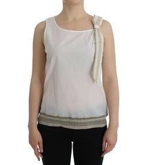 Ermanno Scervino White Top Blouse Tank Shirt Sleeveless -   -  Ermanno Scervino.