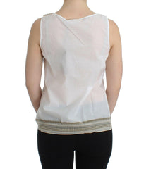 Ermanno Scervino White Top Blouse Tank Shirt Sleeveless -   -  Ermanno Scervino.
