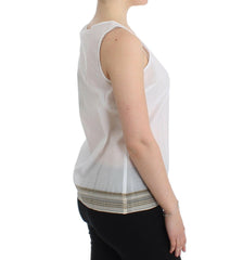 Ermanno Scervino White Top Blouse Tank Shirt Sleeveless -   -  Ermanno Scervino.