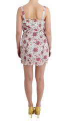 Ermanno Scervino Beachwear Pink Floral Beach Mini Dress Short -   -  Ermanno Scervino.
