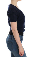 Ermanno Scervino Knit Blue Wool Sweater Cardigan -   -  Ermanno Scervino.