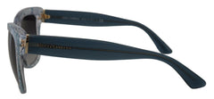 Dolce & Gabbana Blue Lace Acetate Rectangle Shades DG4226 Sunglasses -  Jewellery, Women -  Dolce & Gabbana.