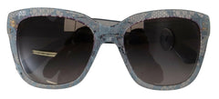 Dolce & Gabbana Blue Lace Acetate Rectangle Shades DG4226 Sunglasses -  Jewellery, Women -  Dolce & Gabbana.