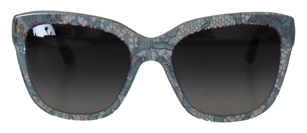 Dolce & Gabbana Blue Lace Acetate Rectangle Shades DG4226 Sunglasses -  Jewellery, Women -  Dolce & Gabbana.