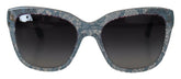 Dolce & Gabbana Blue Lace Acetate Rectangle Shades DG4226 Sunglasses -  Jewellery, Women -  Dolce & Gabbana.