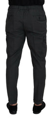 Dolce & Gabbana Gray Checked Cargo Trousers Stretch Pants -   -  Dolce & Gabbana.