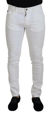 Dolce & Gabbana White Slim Skinny Stretch Cotton Denim Jeans -   -  Dolce & Gabbana.
