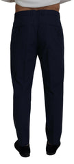 Dolce & Gabbana Blue Cotton Slim Trousers Chinos Pants -   -  Dolce & Gabbana.