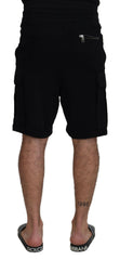 Dolce & Gabbana Black Cotton Bermuda Cargo Shorts -   -  Dolce & Gabbana.