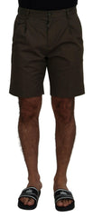 Dolce & Gabbana Green Chinos Cotton Casual Shorts -   -  Dolce & Gabbana.