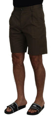 Dolce & Gabbana Green Chinos Cotton Casual Shorts -   -  Dolce & Gabbana.