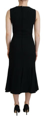 Dolce & Gabbana Black Dress Sheath Flare Viscose Dress -   -  Dolce & Gabbana.