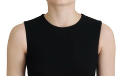 Dolce & Gabbana Black Dress Sheath Flare Viscose Dress -   -  Dolce & Gabbana.