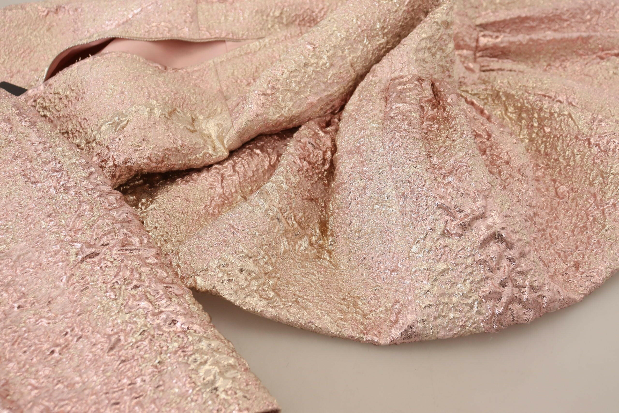 Dolce & Gabbana Pink Jaquard 3/4 Sleeve Sheath Midi Dress -   -  Dolce & Gabbana. Dolce & Gabbana Pink Jaquard 3/4 Sleeve Sheath Midi Dress -   -  Dolce & Gabbana.