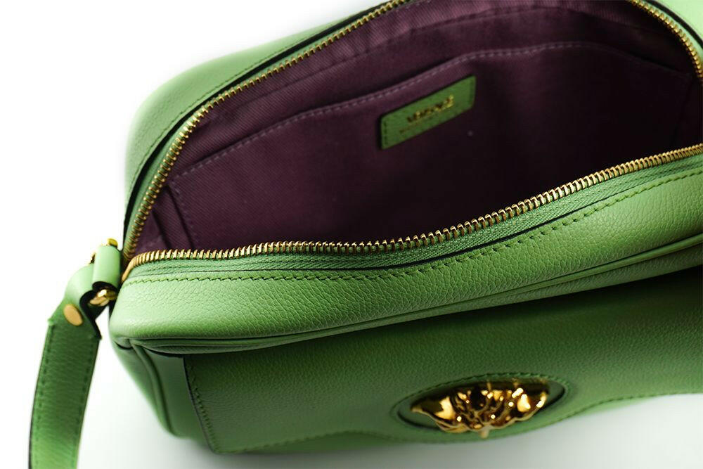Versace Elegant Mint Green Leather Camera Case Bag -   -  Versace. Versace Elegant Mint Green Leather Camera Case Bag -   -  Versace.