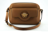 Versace Elegant Brown Leather Camera Case Shoulder Bag -  Luxury Shoulder Bag for Women -  Versace.