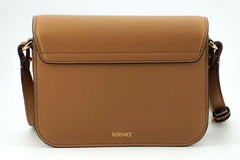 Versace Elegant Calf Leather Shoulder Bag in Brown -  Luxury Shoulder Bag for Women -  Versace.