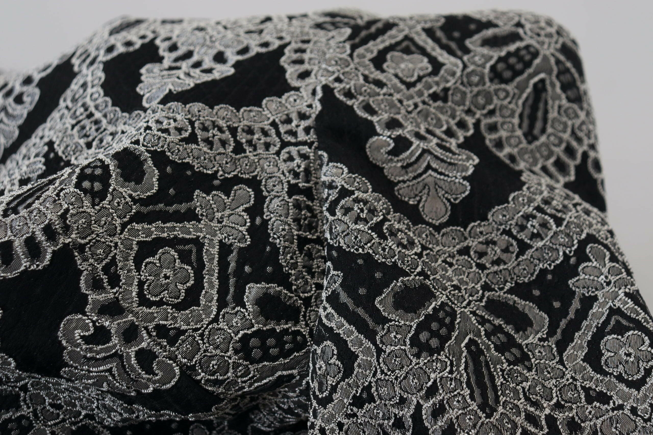 Dolce & Gabbana Black Gray Jacquard Sheath Bodycon Dress -   -  Dolce & Gabbana. Dolce & Gabbana Black Gray Jacquard Sheath Bodycon Dress -   -  Dolce & Gabbana.