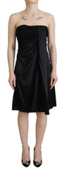 Dolce & Gabbana Black Silk Shift Short Mini Party Dress -   -  Dolce & Gabbana.