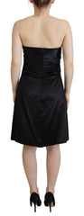 Dolce & Gabbana Black Silk Shift Short Mini Party Dress -   -  Dolce & Gabbana.