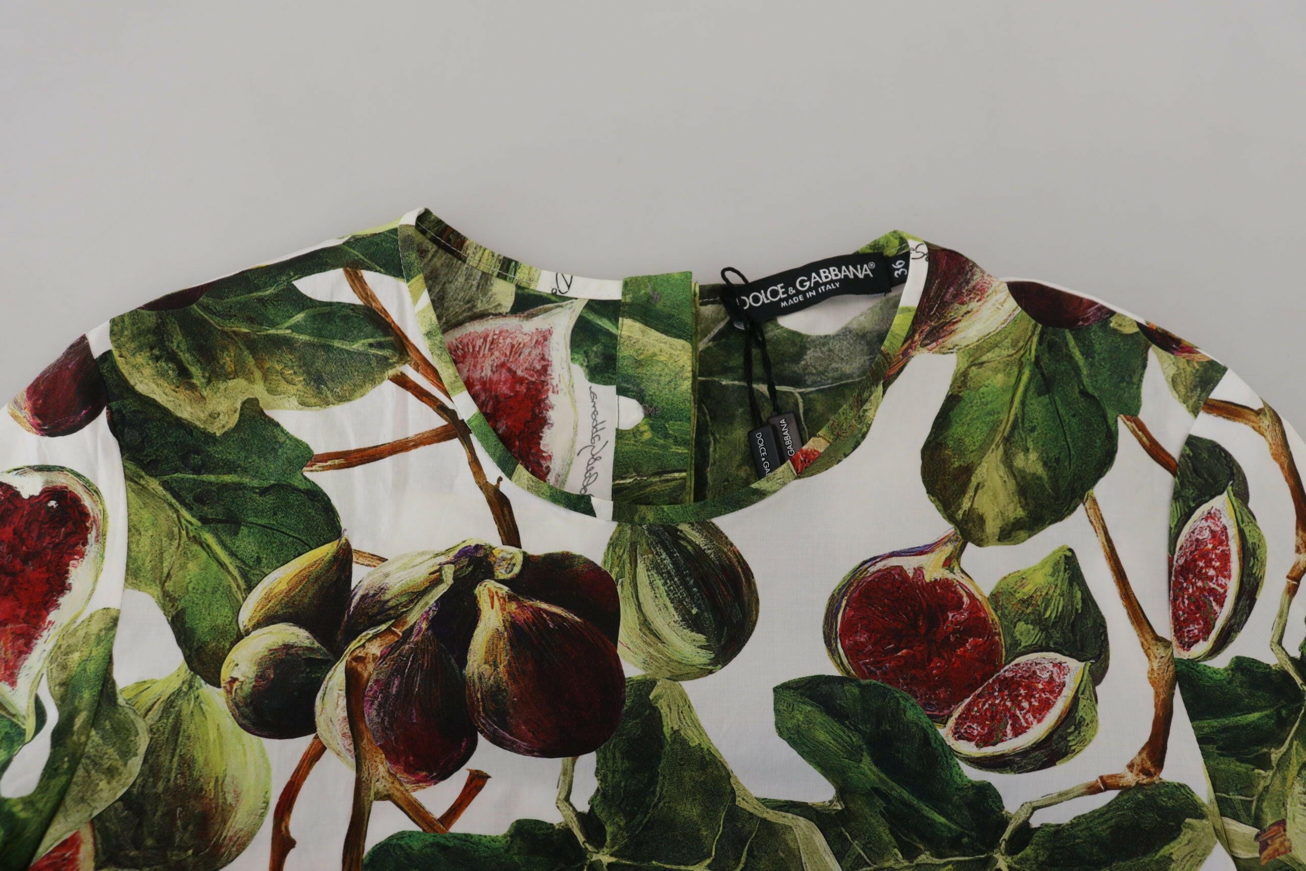 Dolce & Gabbana Crew-neck Cotton Top Blouse Fruit T-shirt -   -  Dolce & Gabbana. Dolce & Gabbana Crew-neck Cotton Top Blouse Fruit T-shirt -   -  Dolce & Gabbana.